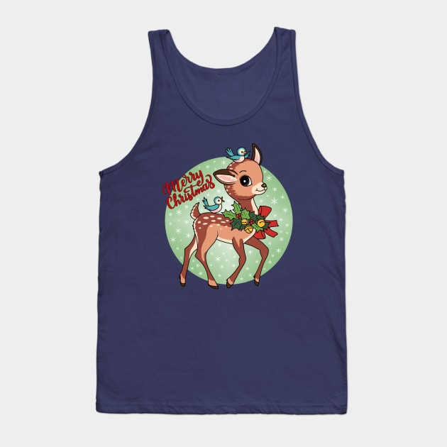 Little Reindeer Tank Top by valentinahramov